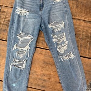 American Eagle High Waisted Mom Jean 12 Short